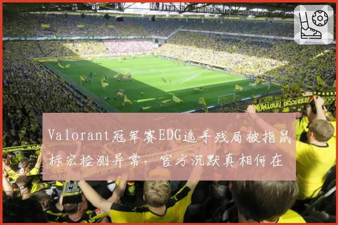 Valorant冠军赛EDG选手残局被指鼠标宏检测异常，官方沉默真相何在？